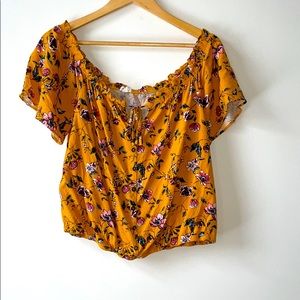 Women’s Off The Shoulder Floral Top